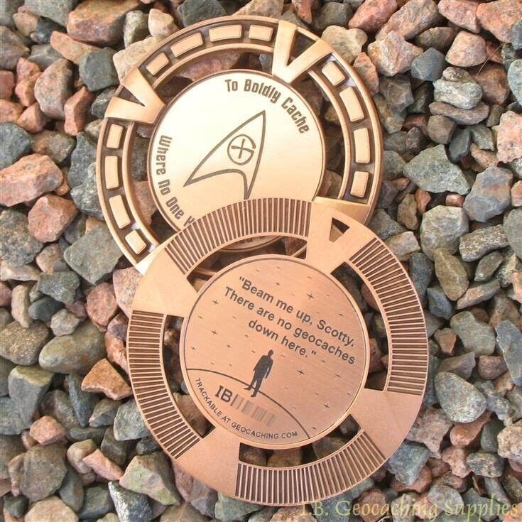 366 Days SPINNING Geocaching Challenge Geomedal Geocoin (2.5 Ant